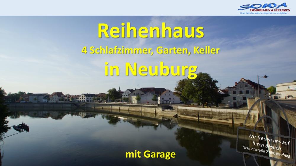 Reihenhaus mit 4 Schlafzimmer Garten und Terrasse in Neuburg zu vermieten - Ein Objekt von Ihrem Immobilienpartner SOWA Immobilien und Finanzen - Reihenhaus Neuburg | Angebot:26719740